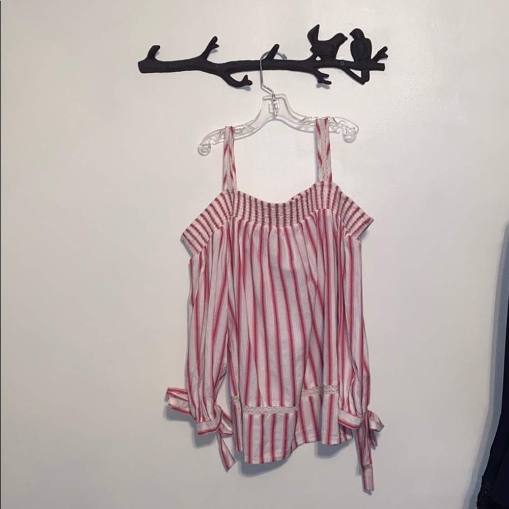 Lauren Conrad Quarter Sleeve Off The Shoulder Top